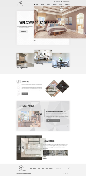 Web Design by PiXthemes for AZ Designs | Design: #18137074