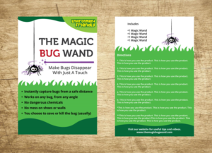 Easy Design Packaging for an environmentally friendly Insect Catcher | Packaging Design by maricreatives