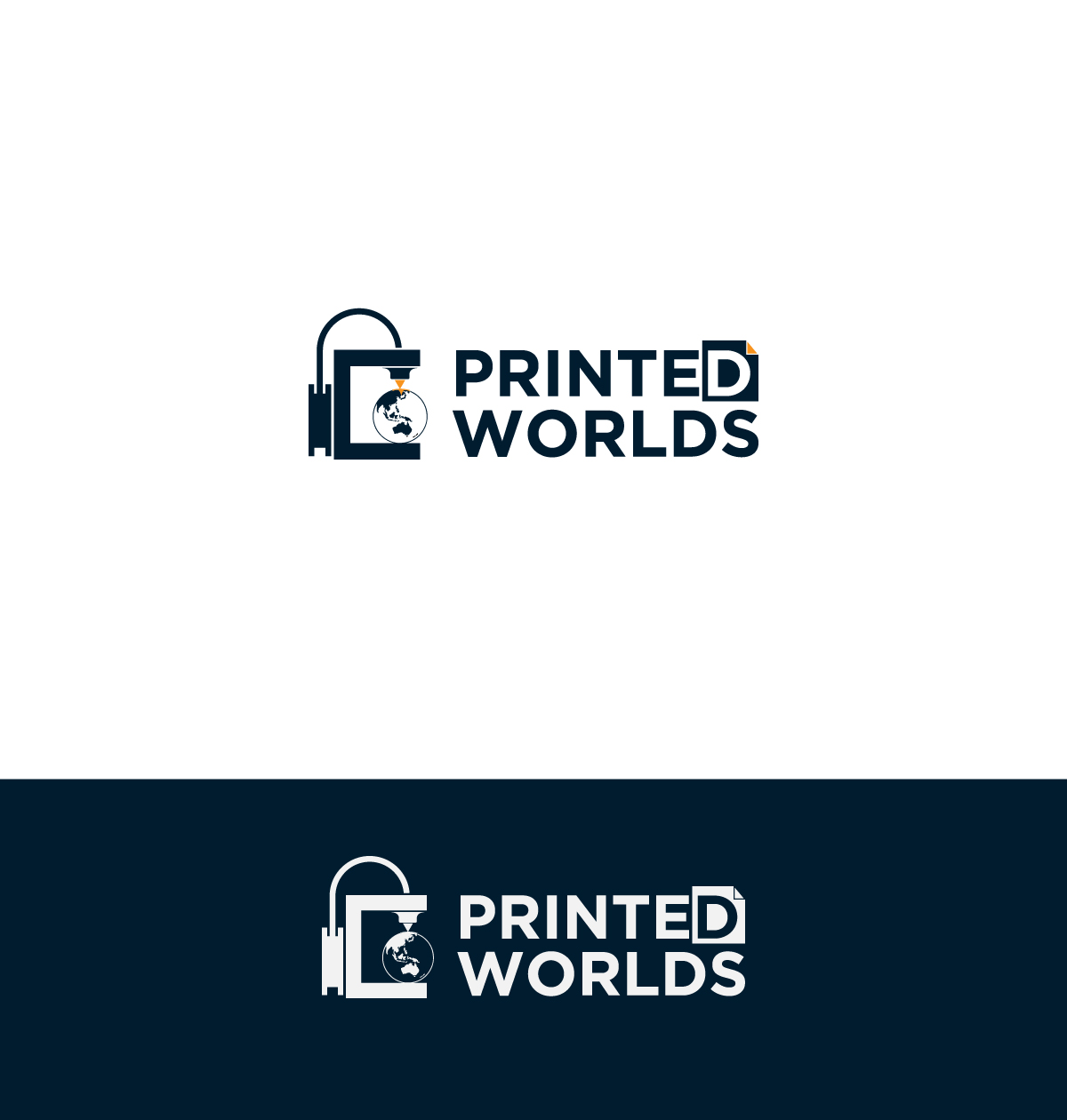Logo Design by axle_design for Printed Worlds PTY LTD | Design: #18183293