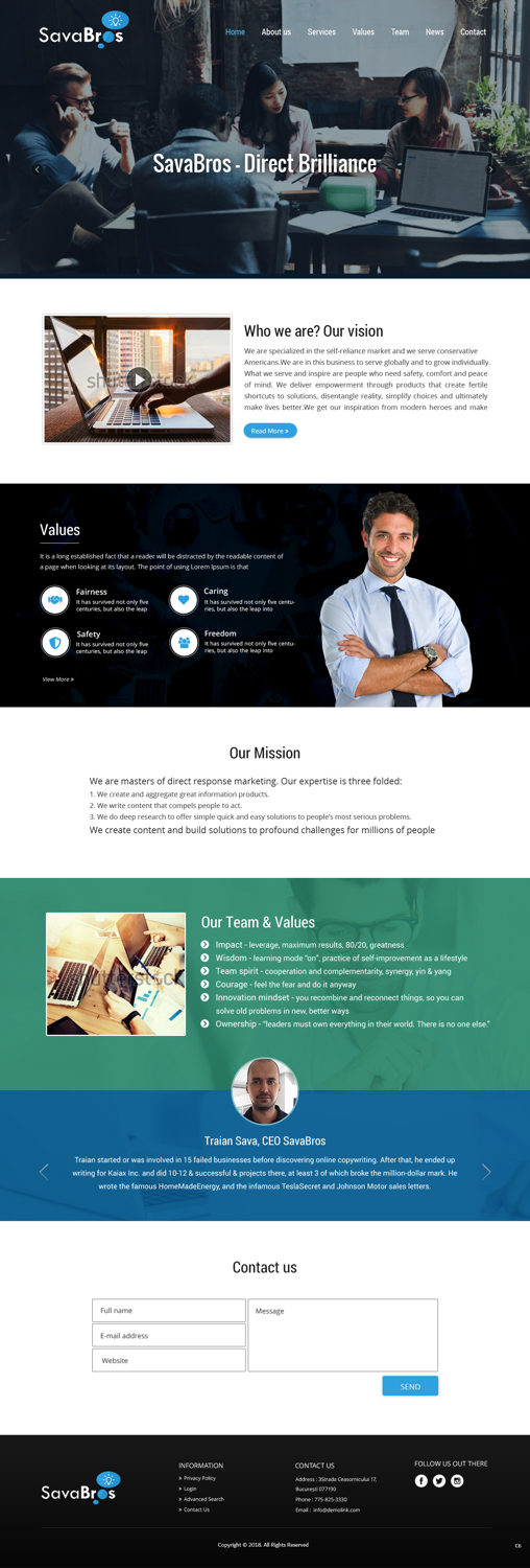 Web Design by pb for Direct Response SRL VAT no: RO31193220 | Design #18052156