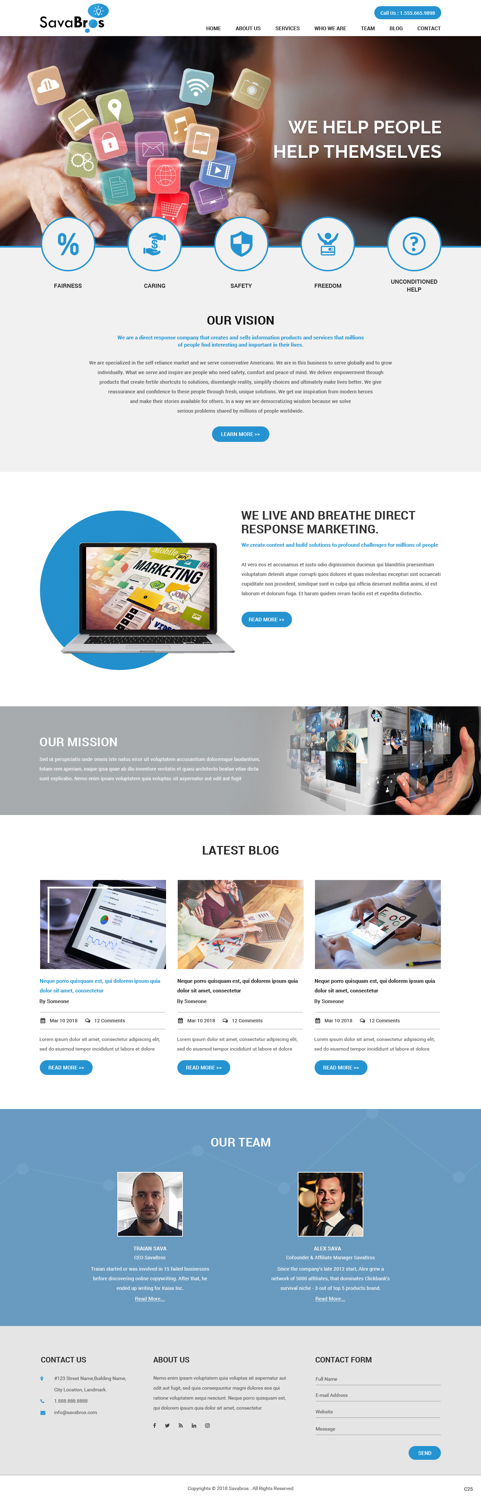 Web Design by pb for Direct Response SRL VAT no: RO31193220 | Design #18052174
