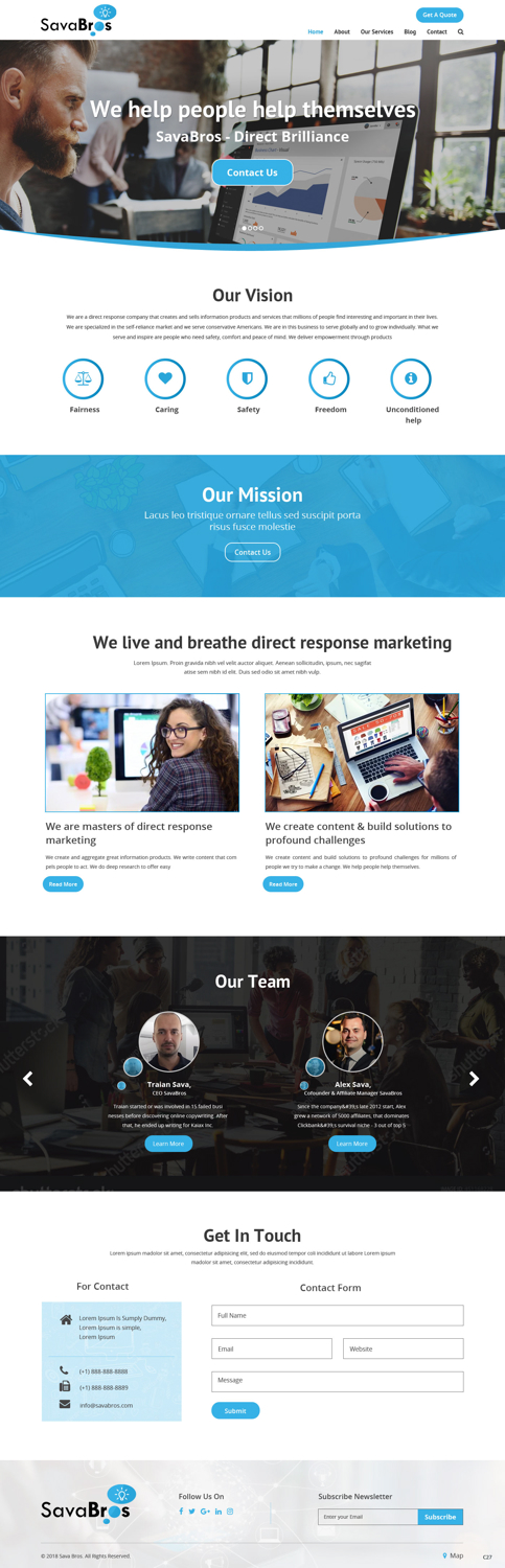 Web Design by pb for Direct Response SRL VAT no: RO31193220 | Design #18052176