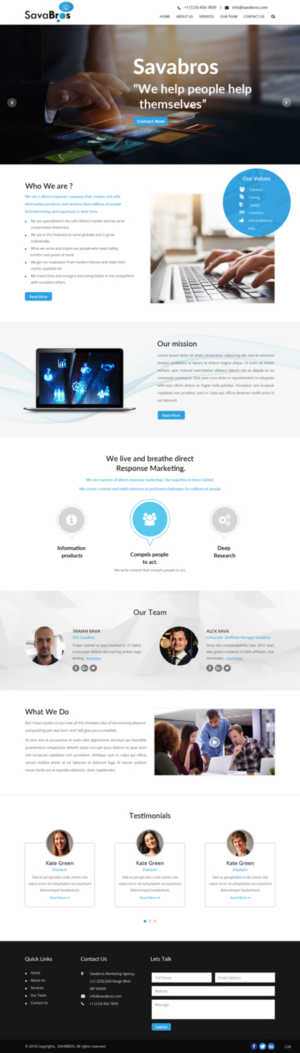 Diseño Web por pb para Direct Response SRL VAT no: RO31193220 | Diseño: #18052177