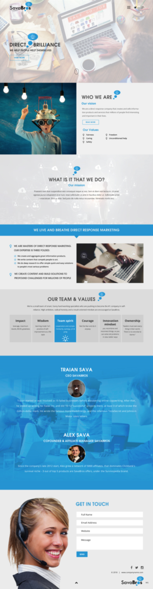 Diseño Web por pb para Direct Response SRL VAT no: RO31193220 | Diseño: #18052184