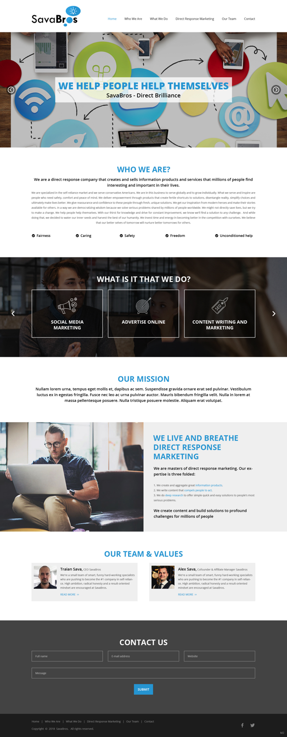 Web Design by pb for Direct Response SRL VAT no: RO31193220 | Design #18052185