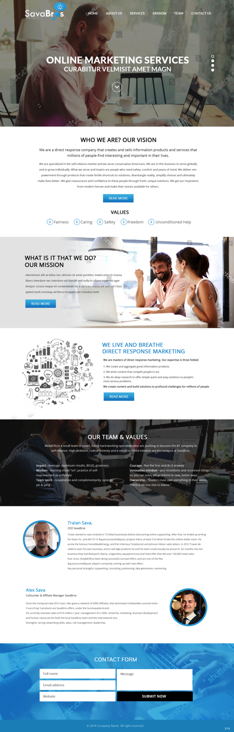 Web Design by pb for Direct Response SRL VAT no: RO31193220 | Design #18052186