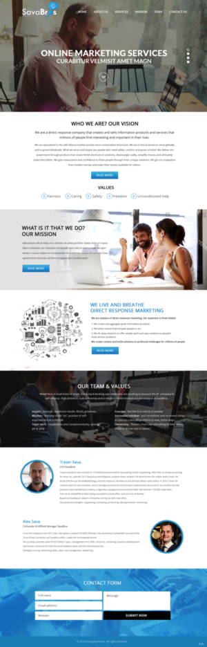 Diseño Web por pb para Direct Response SRL VAT no: RO31193220 | Diseño: #18052186