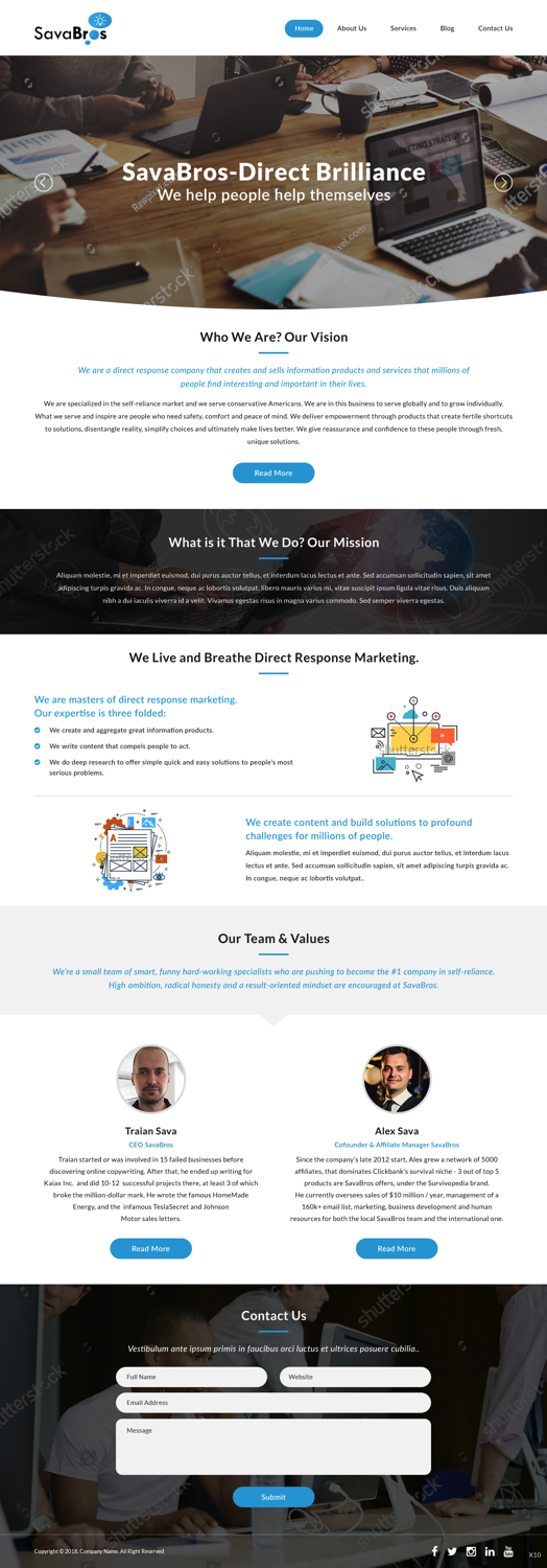 Web-Design von pb für Direct Response SRL VAT no: RO31193220 | Design #18052187