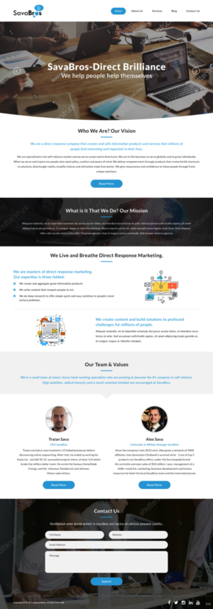 Diseño Web por pb para Direct Response SRL VAT no: RO31193220 | Diseño: #18052187