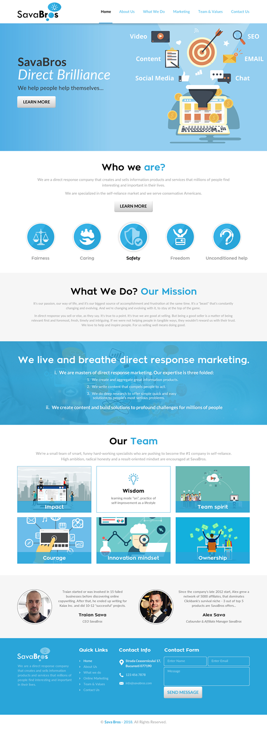 Web Design by rightway for Direct Response SRL VAT no: RO31193220 | Design #18053156