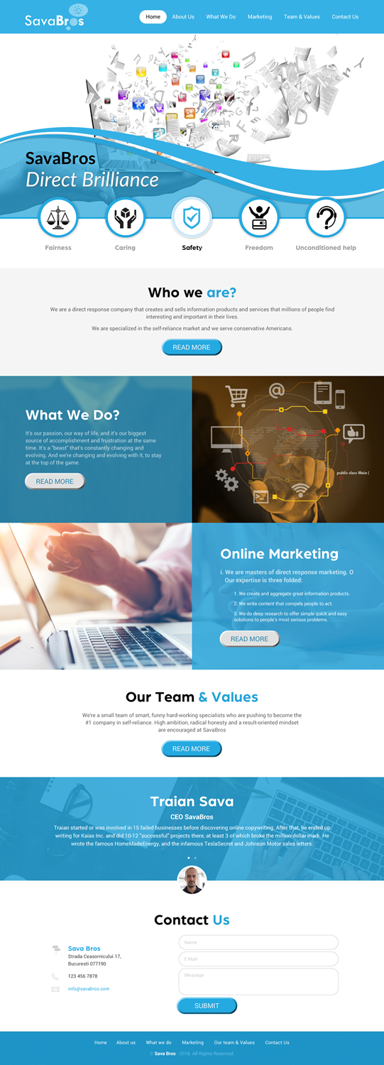 Web Design by rightway for Direct Response SRL VAT no: RO31193220 | Design #18053157