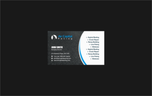 Business Card Design by INDIAN_Ashok for AIR CAPITAL PAVING | Design: #18049972