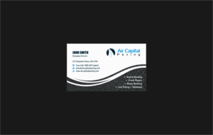 Business Card Design by INDIAN_Ashok for AIR CAPITAL PAVING | Design: #18049973