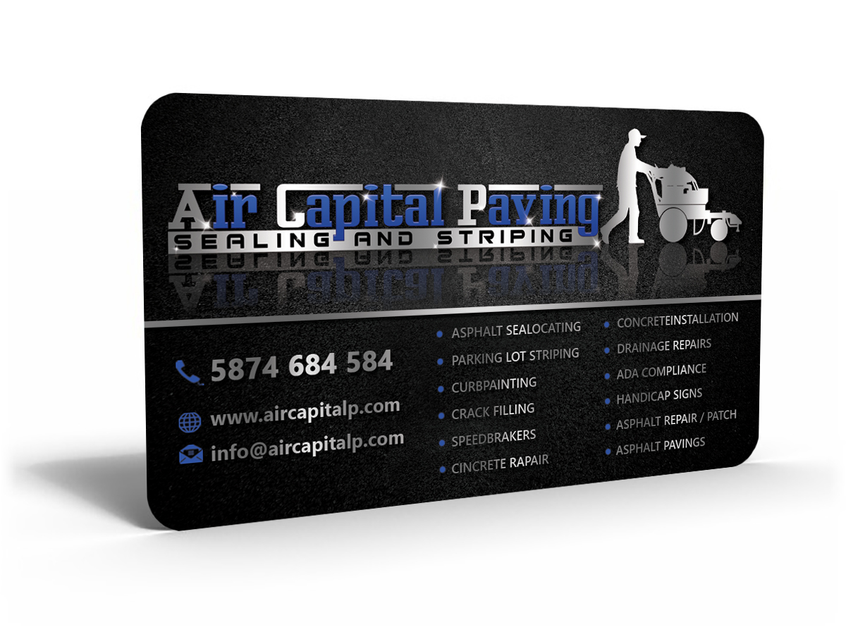 Business Card Design by Hardcore Design for AIR CAPITAL PAVING | Design #18128175