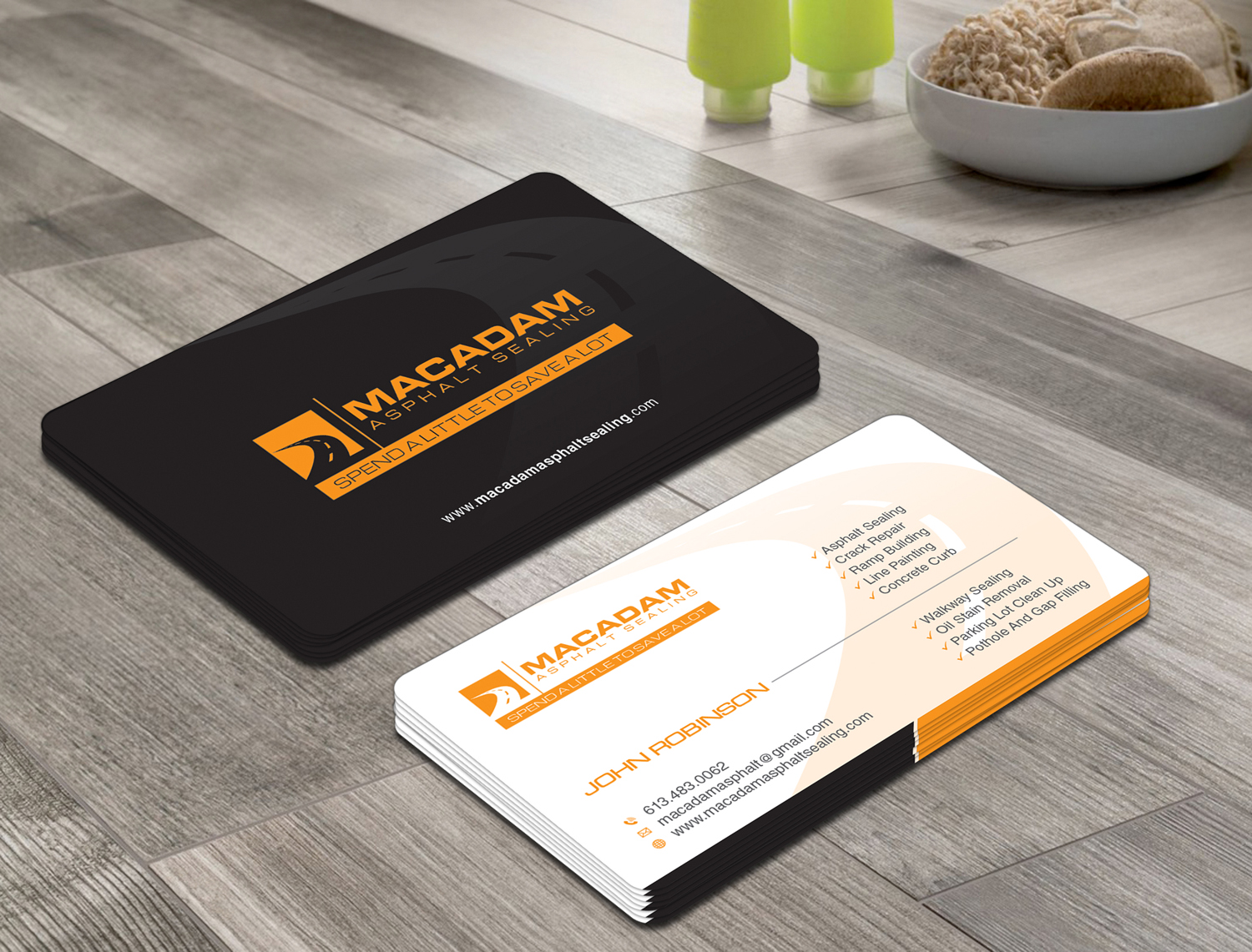 Business Card Design by OxonoArt for AIR CAPITAL PAVING | Design #18052255