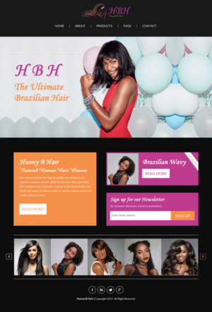 Web Design by rightway for HunnyB Hair | Design: #18074482