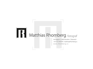 Logo Design by gunny for Matthias Rhomberg . fotograf | Design #2778414