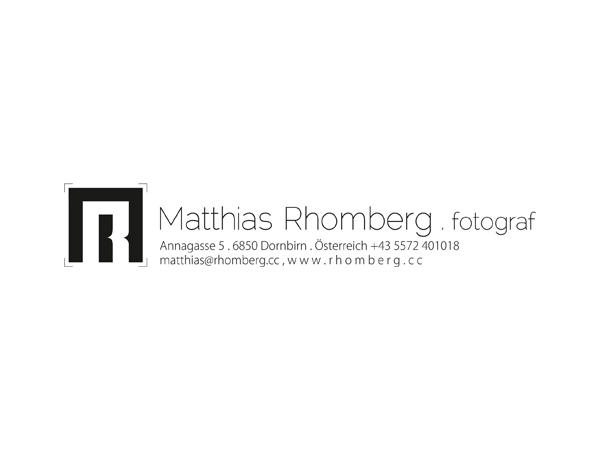 Logo-Design von gunny für Matthias Rhomberg . fotograf | Design #2785091
