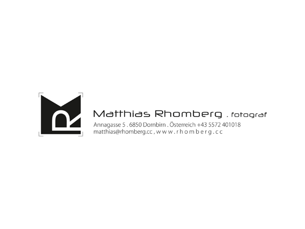 Logo-Design von gunny für Matthias Rhomberg . fotograf | Design #2785093