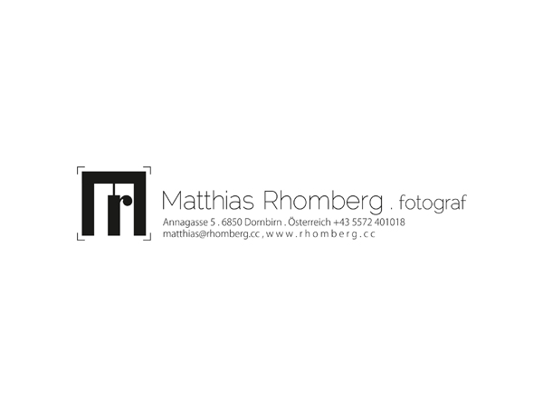 Logo Design by gunny for Matthias Rhomberg . fotograf | Design #2785095