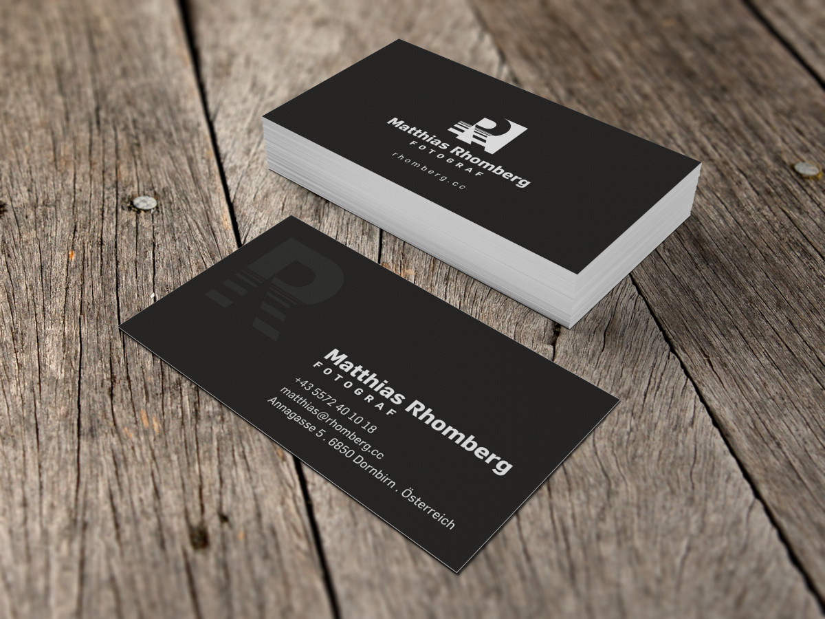 Logo-Design von HYPdesign für Matthias Rhomberg . fotograf | Design #2776781
