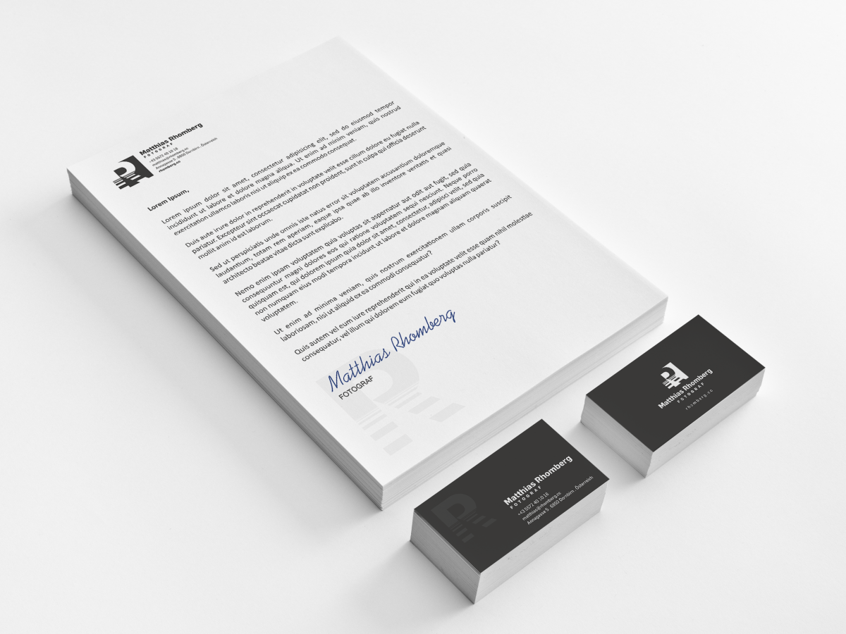 Logo Design by HYPdesign for Matthias Rhomberg . fotograf | Design #2776782