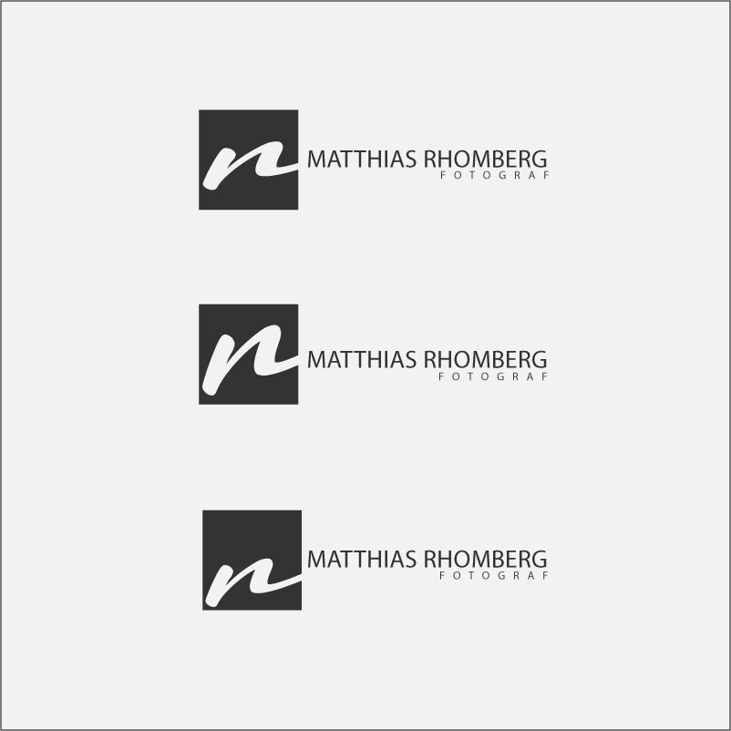 Logo Design by Hivecomm for Matthias Rhomberg . fotograf | Design #2782566
