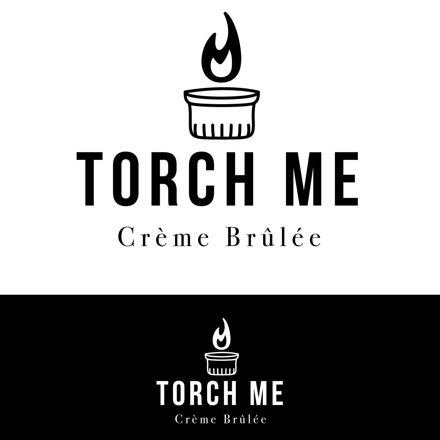 Diseño de Logo por Adolfo97 para TORCH ME CREME BRULEE | Diseño #18176534