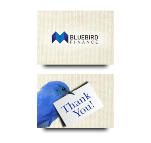 Karten-Design von vikas naik für Bluebird Finance | Design: #18113448