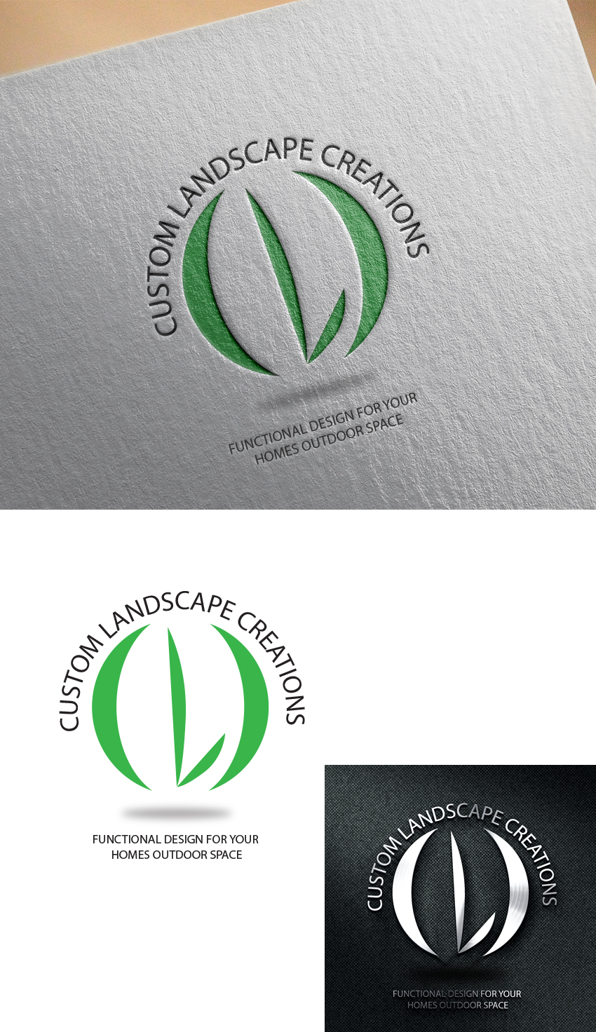 Logo Design by uk for Custom Landscape Creations | Design #18052621