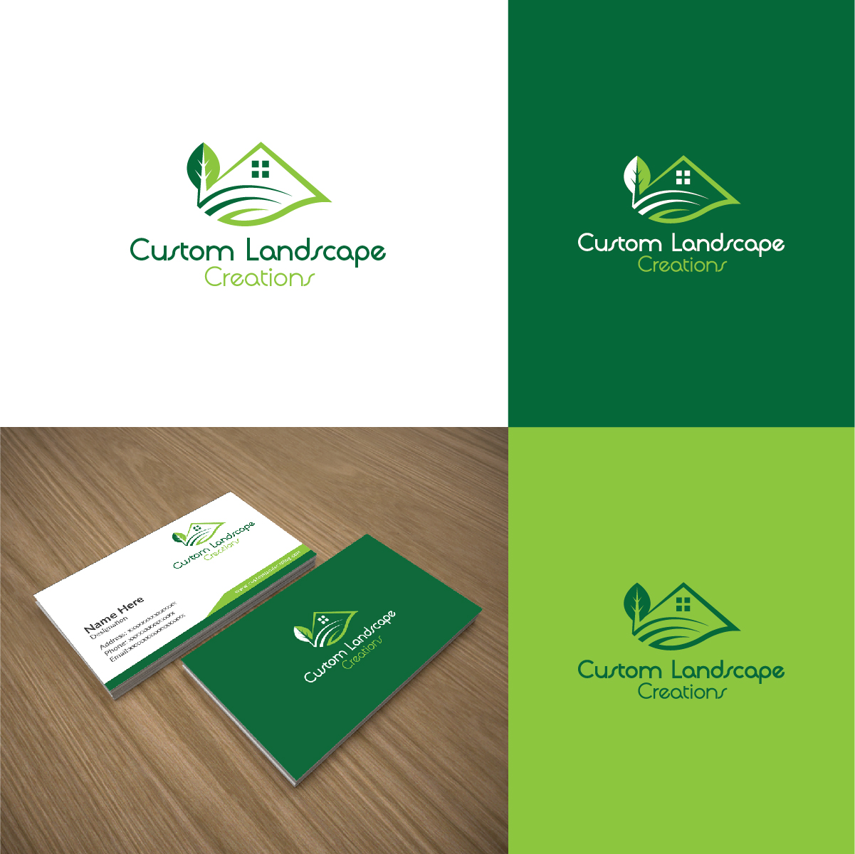 Logo Design by Deziners Zone for Custom Landscape Creations | Design #18051193