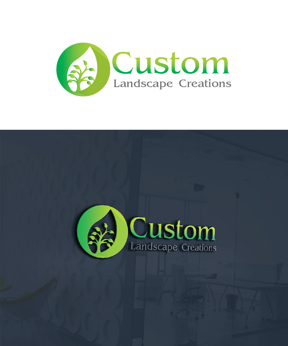 Logo Design by Isnah Logo for Custom Landscape Creations | Design #18046870