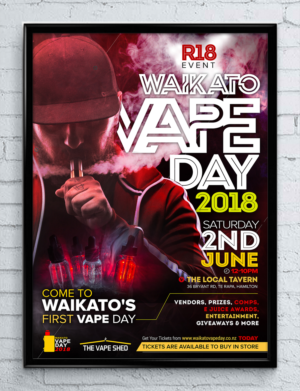 Event Poster - Waikato Vape Day 2018 (Need ASAP) | Design de Flyer par SAI DESIGNS