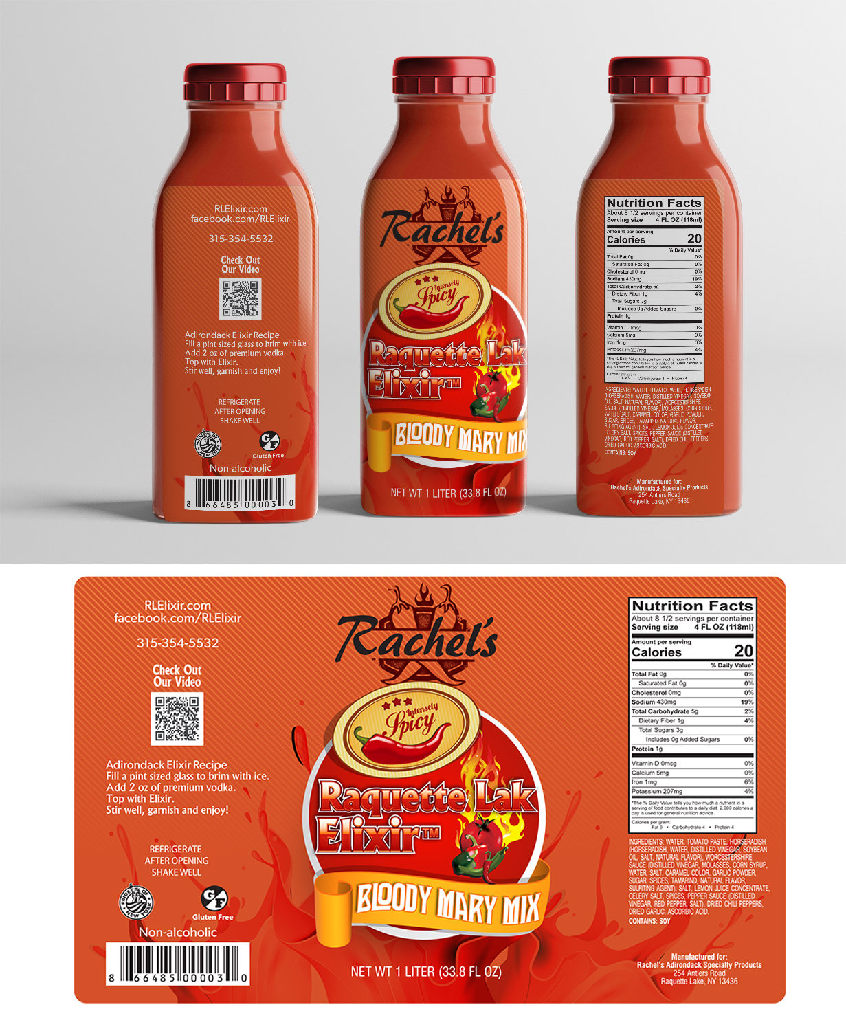 Label Design by SAI DESIGNS for Rachel's Raquette Lake Elixirs | Design #18106230