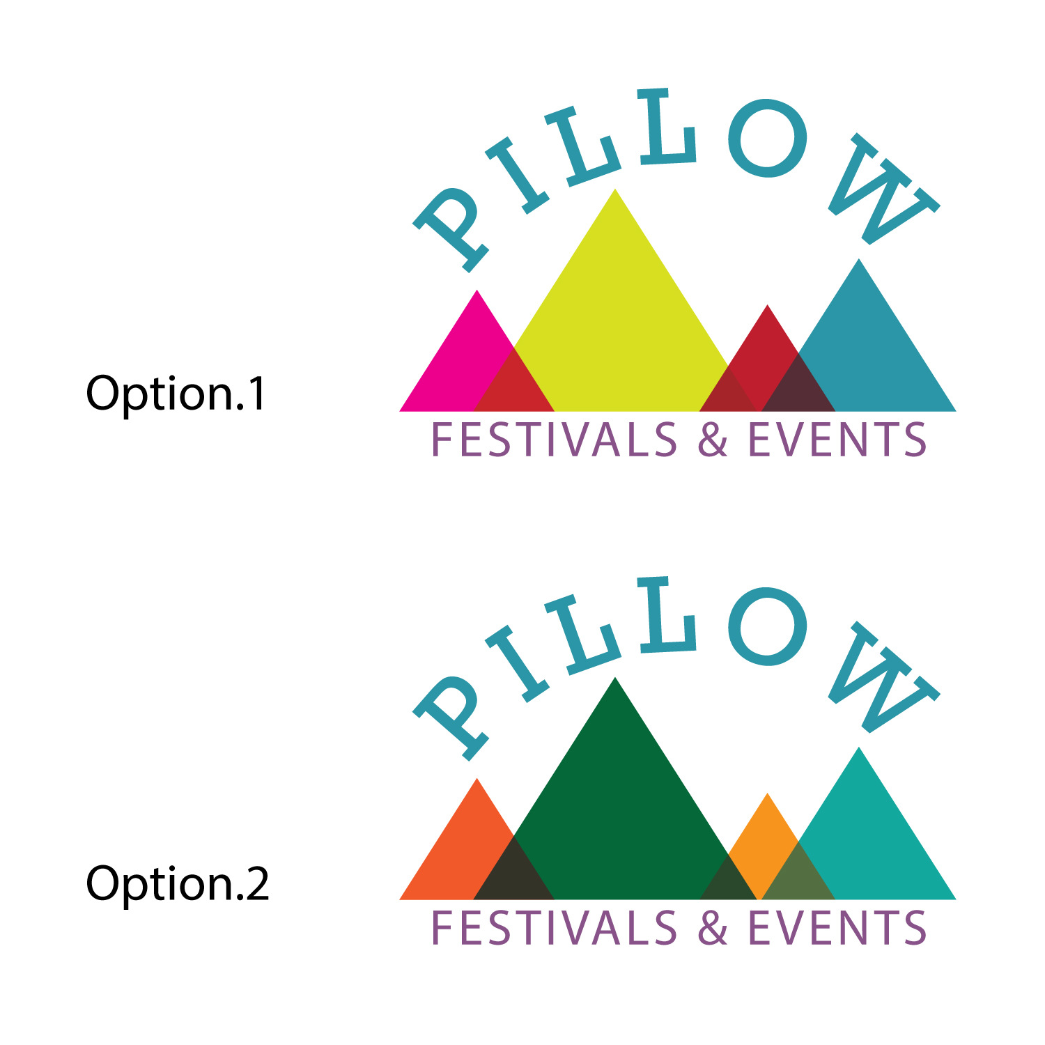 Personable Colorful Logo Design For Pillow Festivals Events By