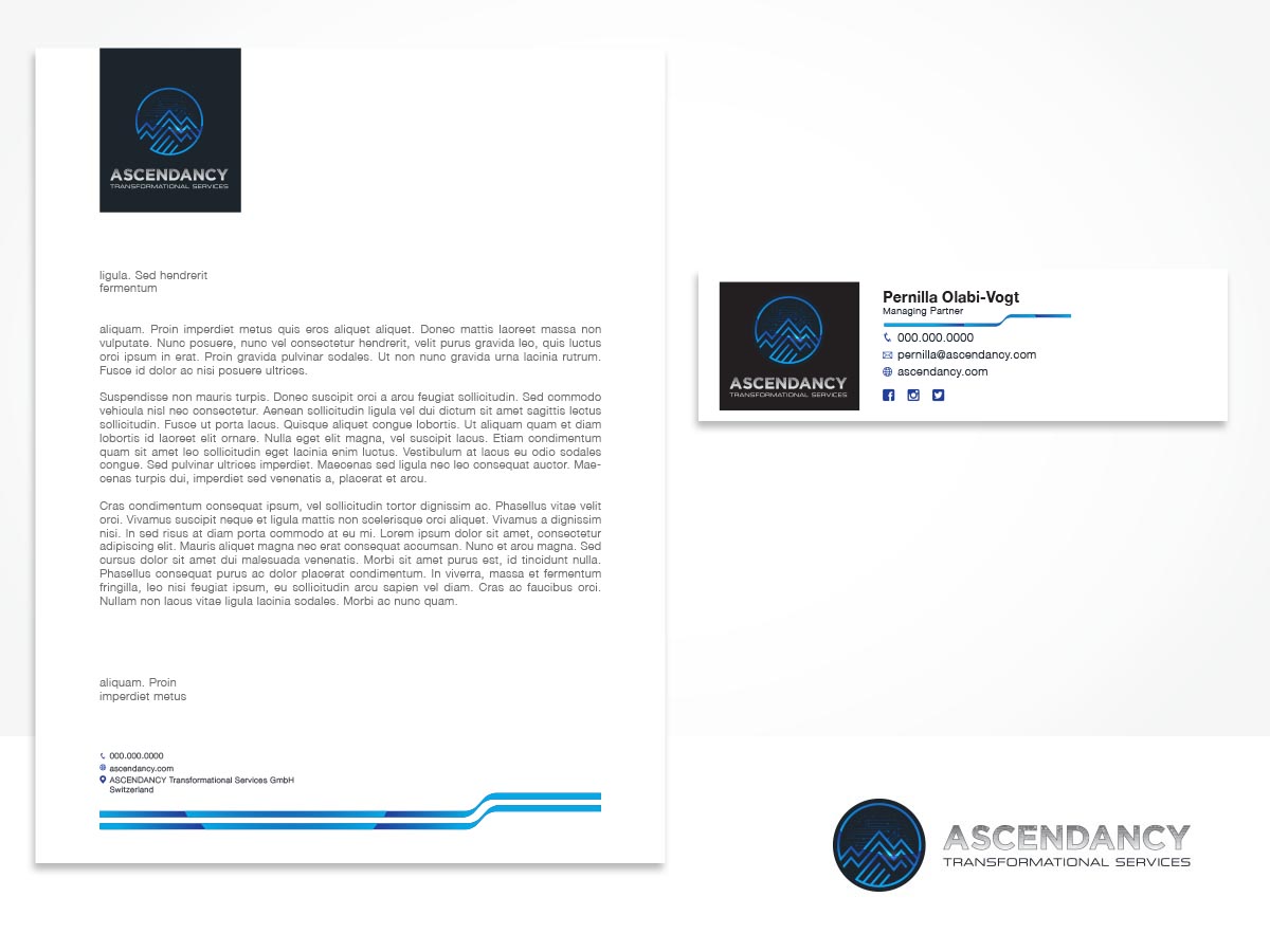 Logo Design by ArtTank for ASCENDANCY Transformational Services GmbH | Design #18174798