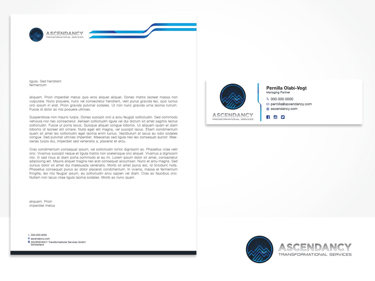 Logo Design by ArtTank for ASCENDANCY Transformational Services GmbH | Design #18174799
