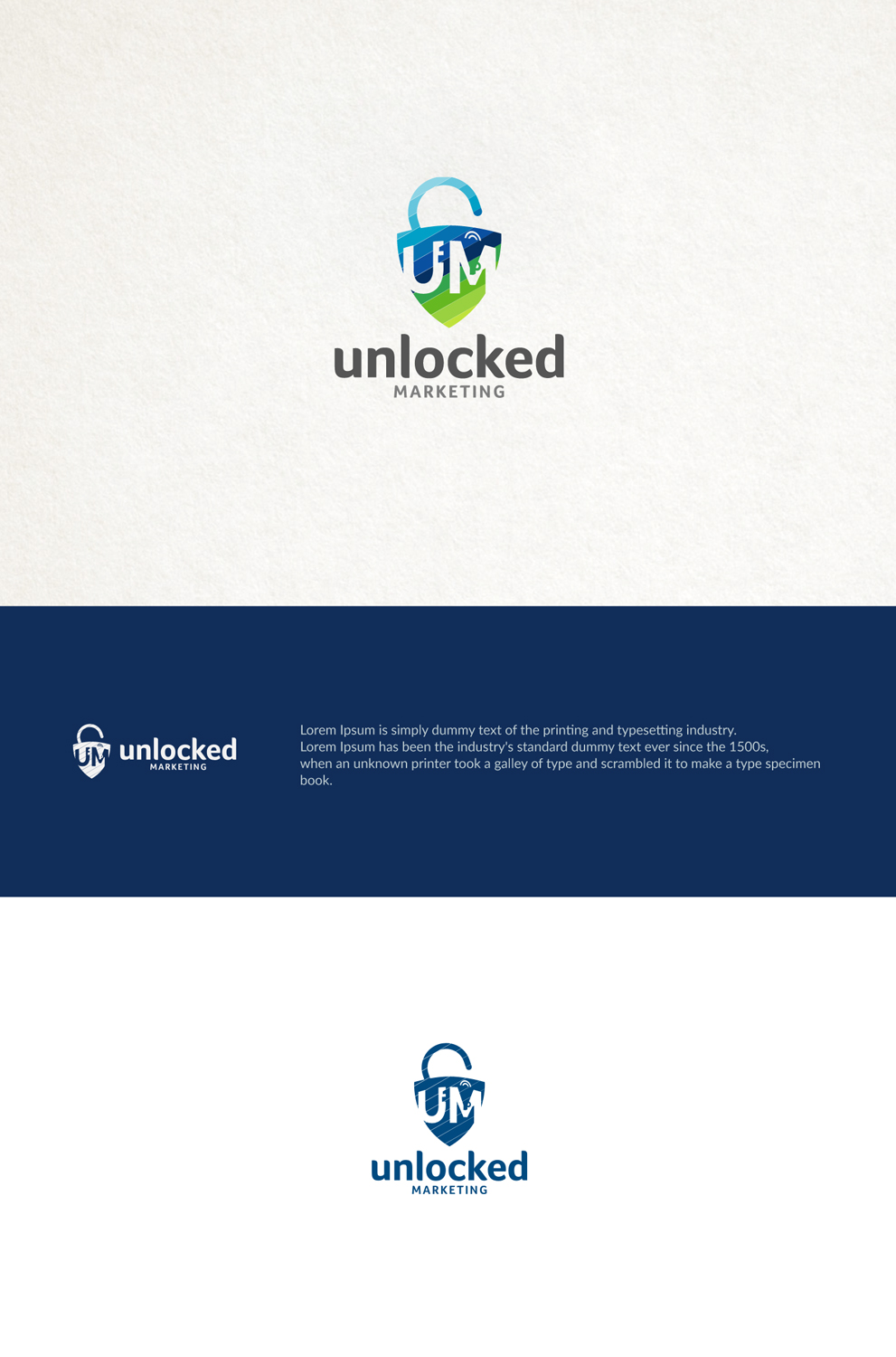 Logo Design by ideaz2050 for Unlocked Marketing | Design #18060740