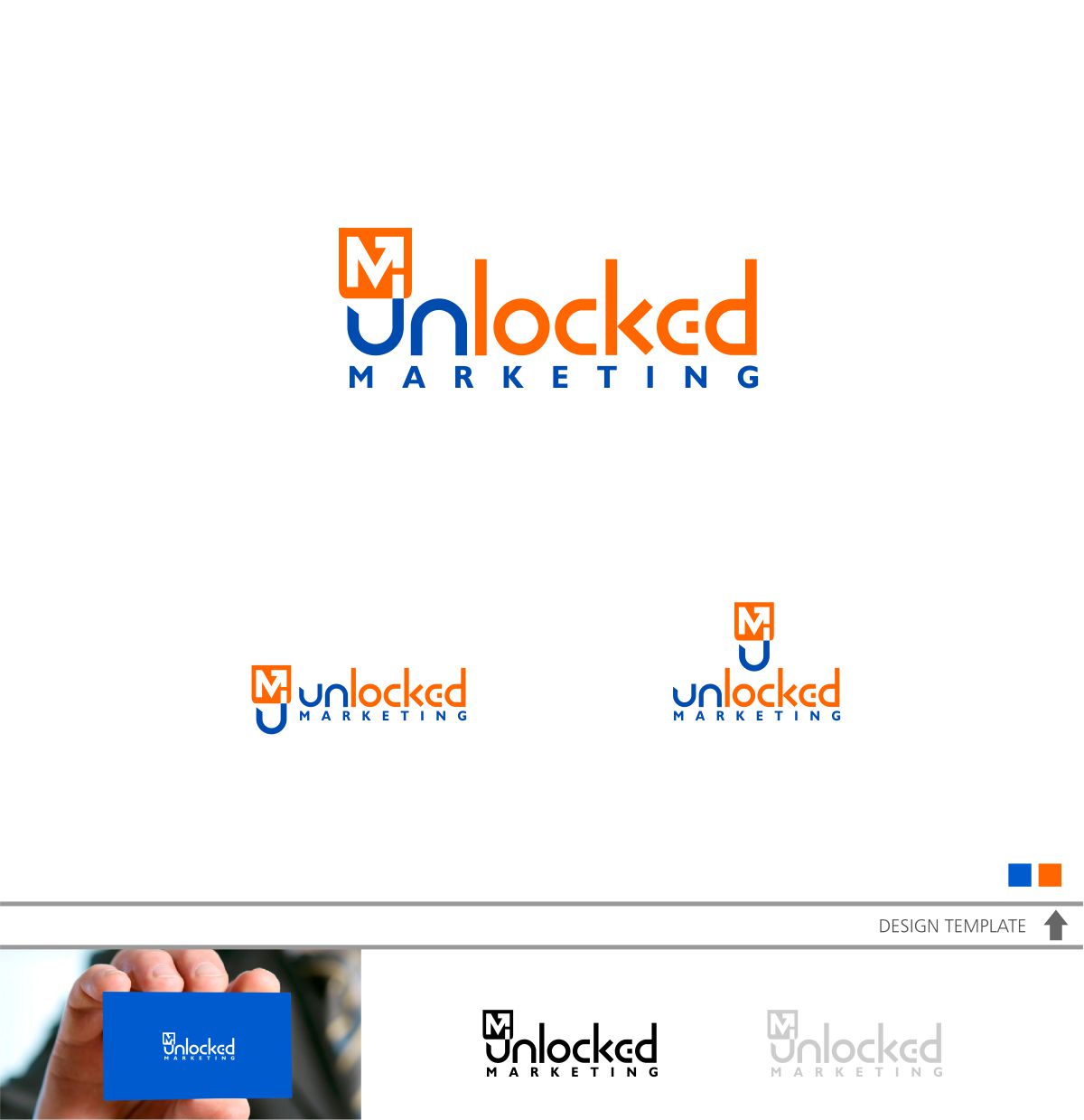 Logo Design by DesignMX (Renan Mejia) for Unlocked Marketing | Design #18052479