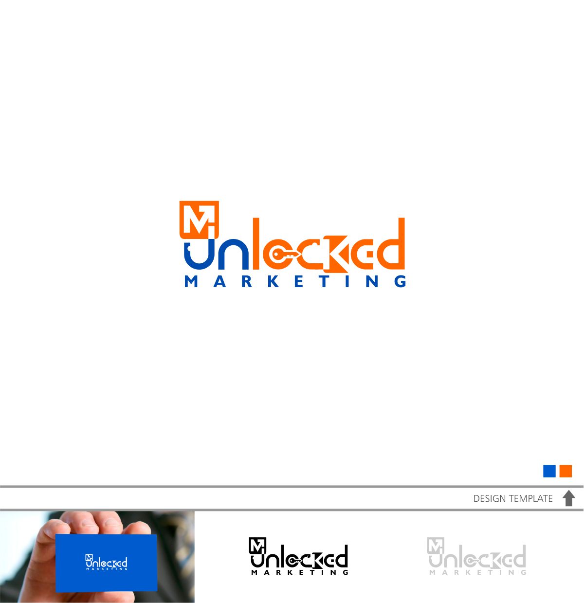 Logo Design by DesignMX (Renan Mejia) for Unlocked Marketing | Design #18052956