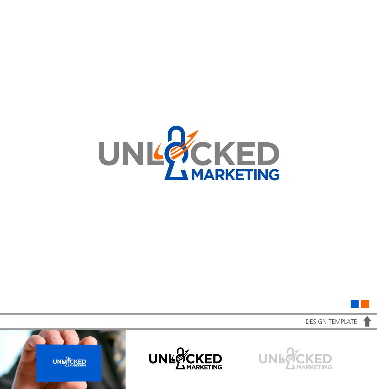 Logo Design by DesignMX (Renan Mejia) for Unlocked Marketing | Design #18053935