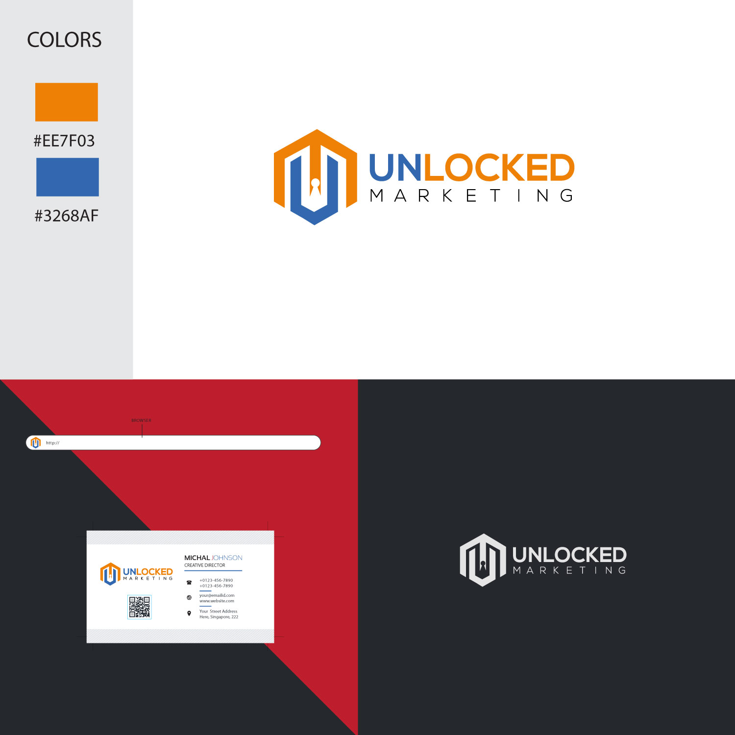 Logo Design by aktweety1 for Unlocked Marketing | Design #18072467