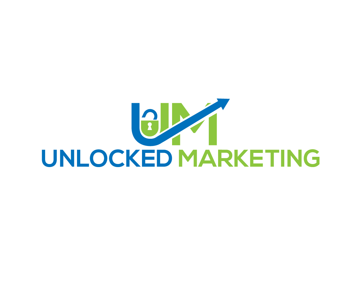 Logo Design by imyounuspathan 2 for Unlocked Marketing | Design #18053642