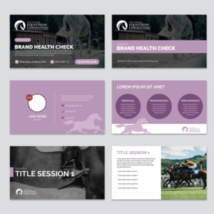 conceptual high market equestrian services style | Flyer Design by sun_design