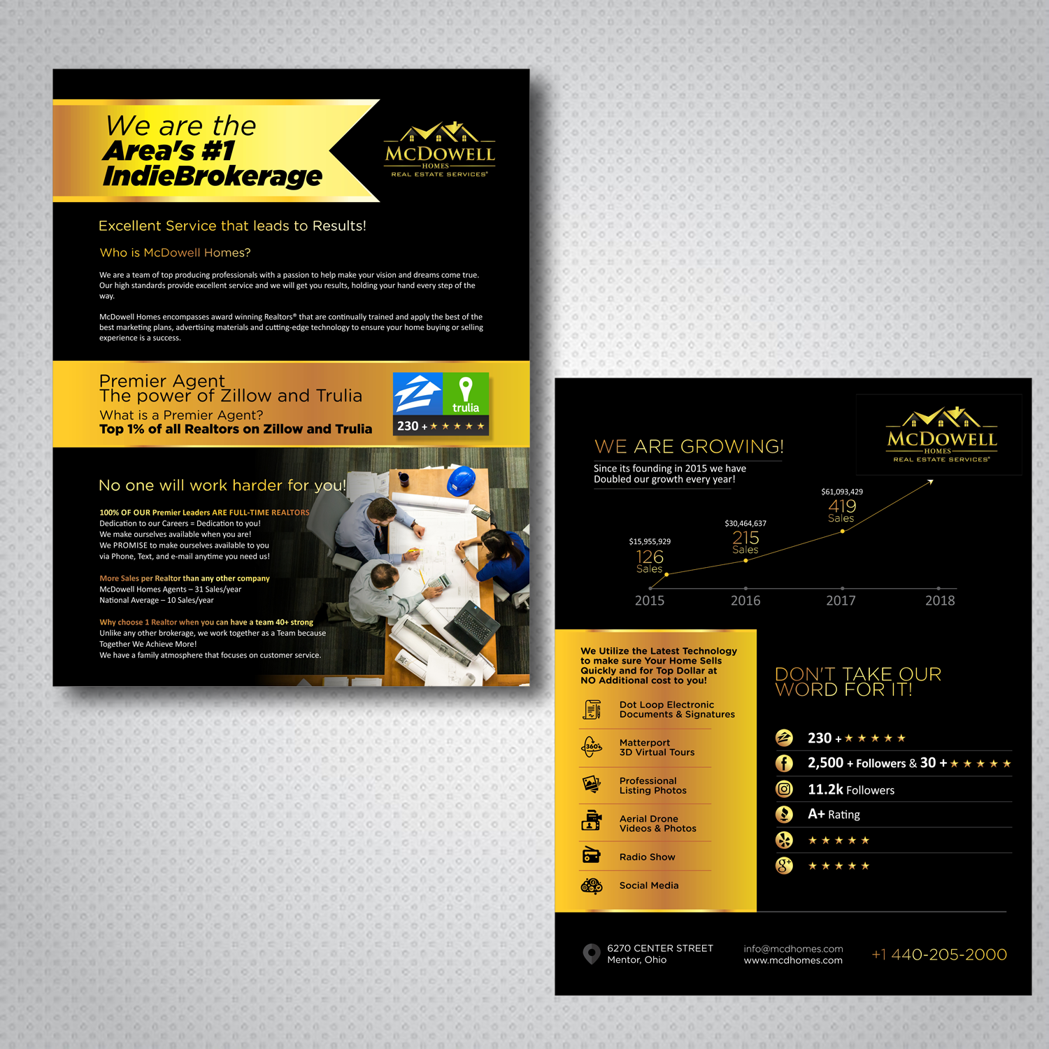 Brochure Design by uk for McDowell Homes Real Estate Services | Design #18061648