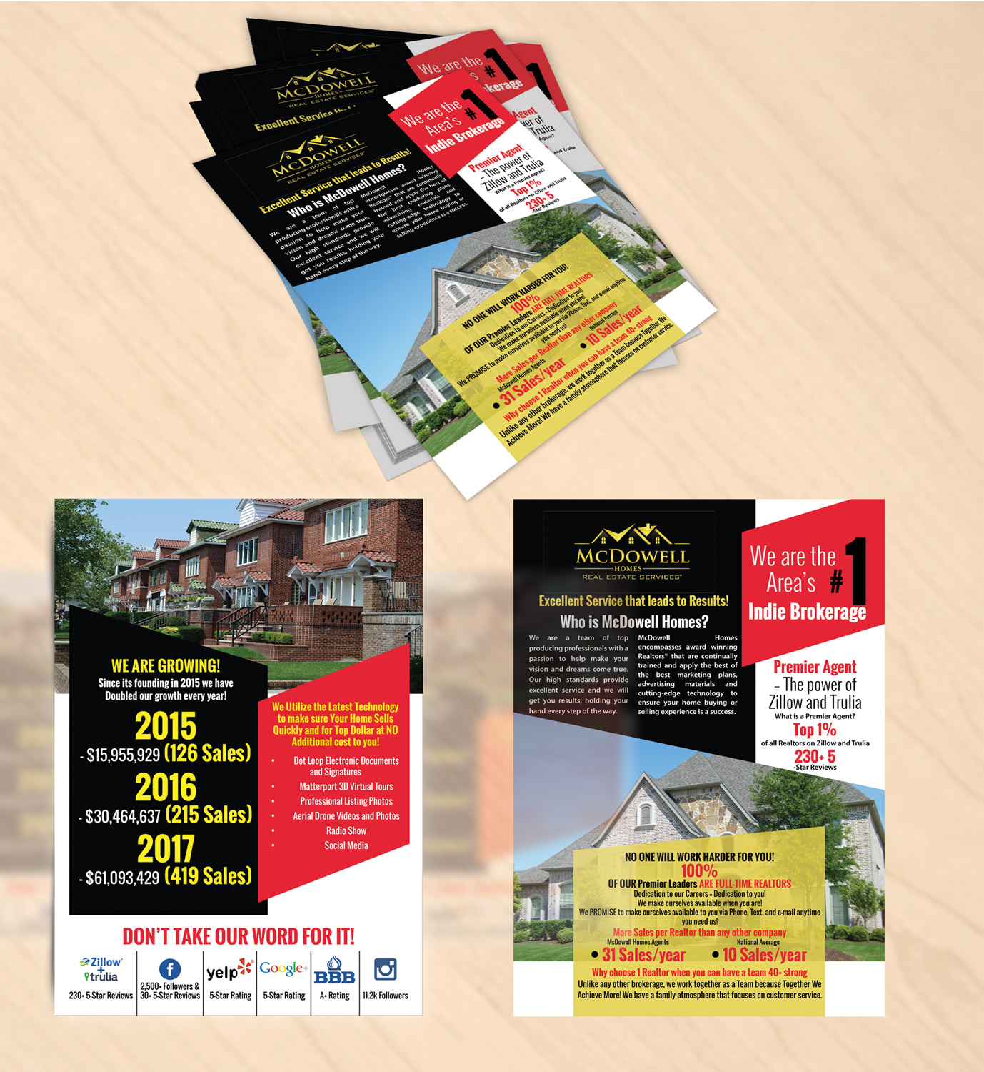 Brochure Design by Impressive Sol for McDowell Homes Real Estate Services | Design #18059822