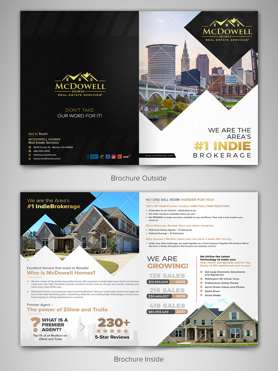 Brochure Design by SAI DESIGNS for McDowell Homes Real Estate Services | Design #18076822