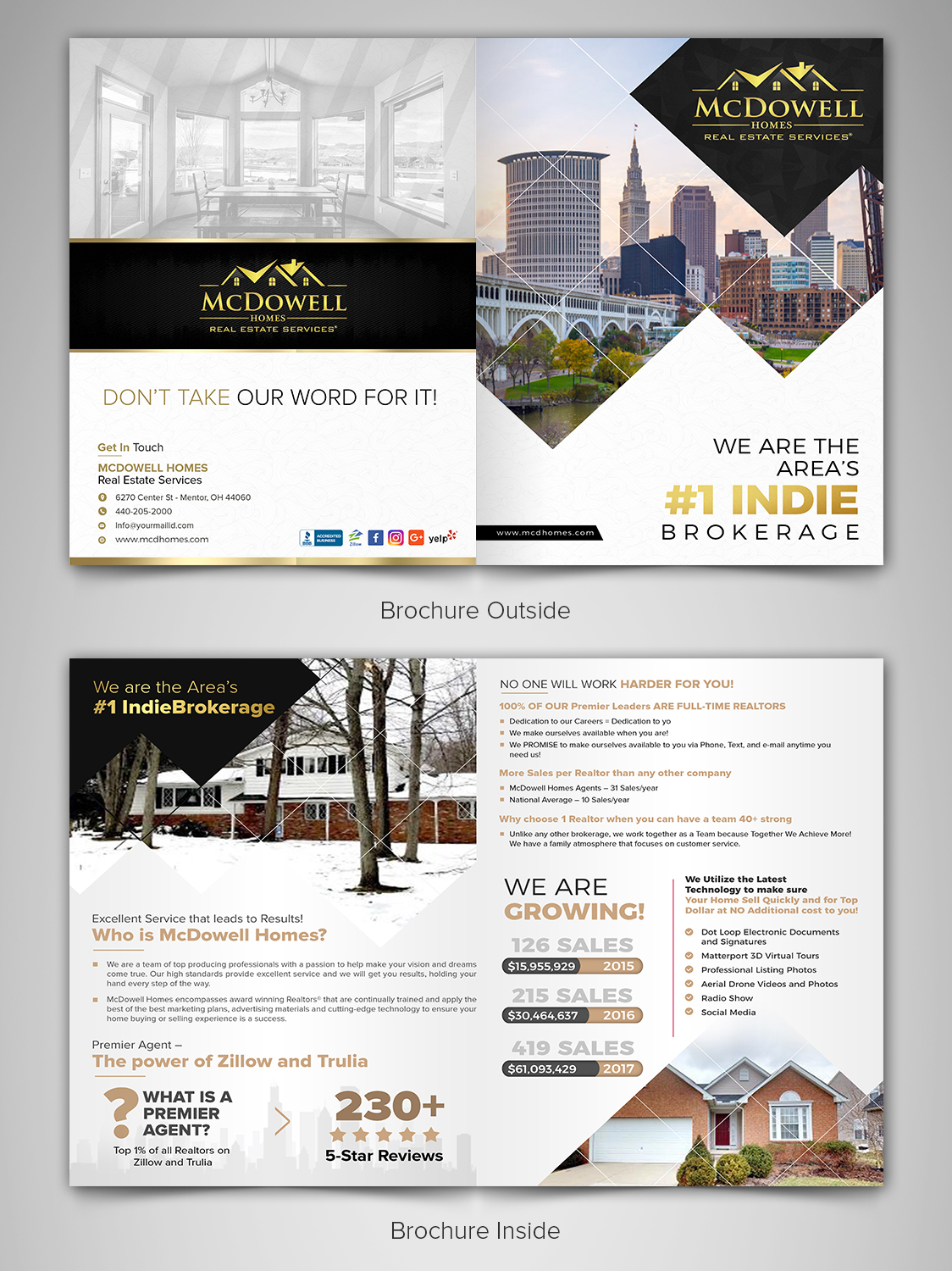 Brochure Design by SAI DESIGNS for McDowell Homes Real Estate Services | Design #18084164