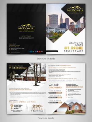 Cutting edge/Modern brochure for #1 Indie real estate brokerage in the area. | Brochure Design by SAI DESIGNS