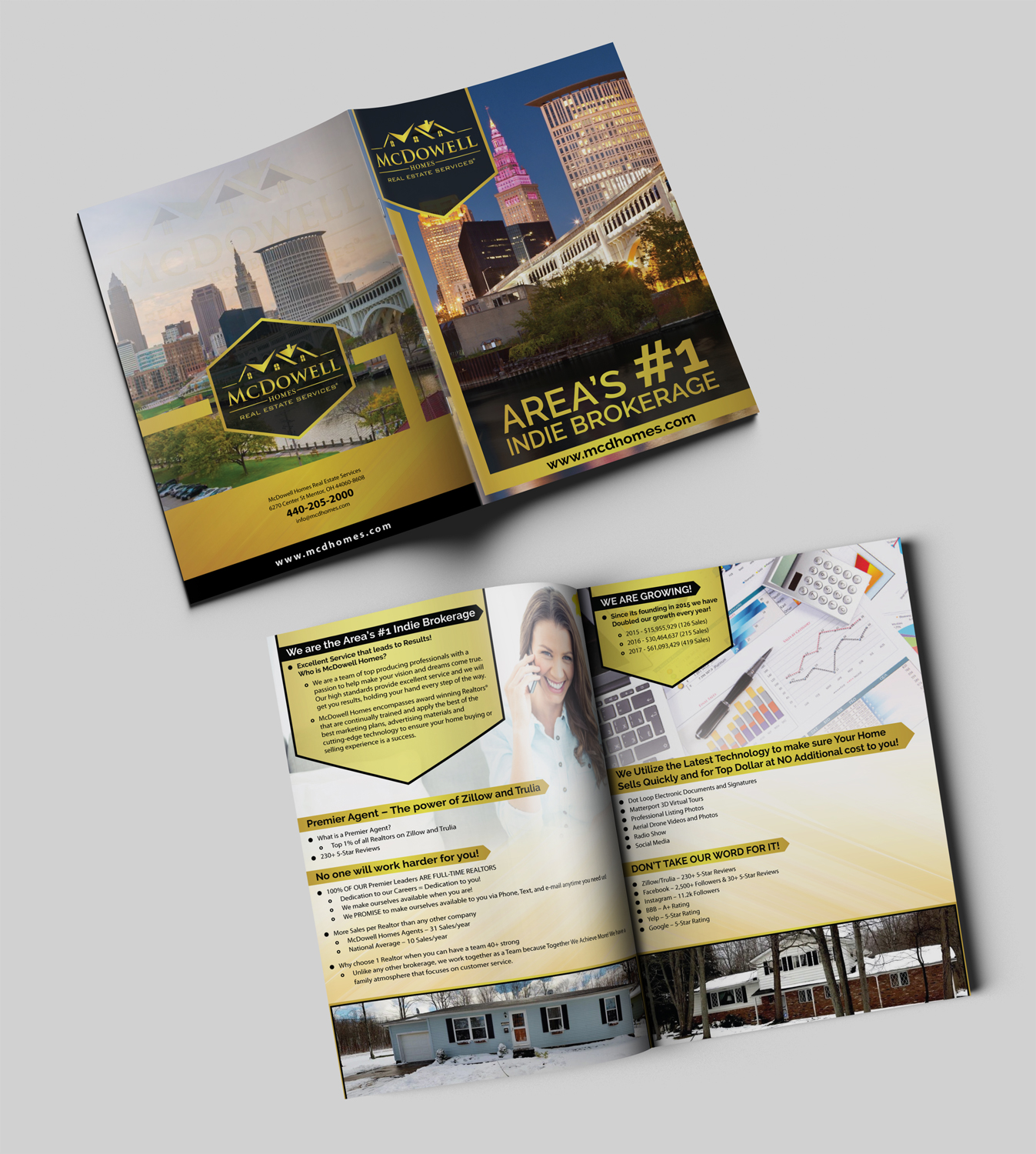 Brochure Design by Dexter Solutions for McDowell Homes Real Estate Services | Design #18060517
